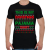 PRINTFASHION Karácsonyi pizsama póló - Férfi póló - Fekete