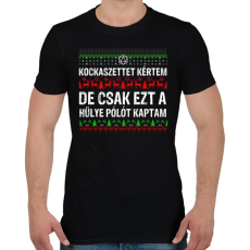 PRINTFASHION Karácsonyi póló - Férfi póló - Fekete