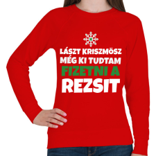 PRINTFASHION KARÁCSONYI REZSI - Női pulóver - Piros női pulóver, kardigán