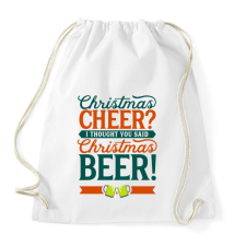 PRINTFASHION Karácsonyi sör - Sportzsák, Tornazsák - Fehér tornazsák
