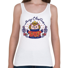 PRINTFASHION Karácsonyi süni - Női atléta - Fehér