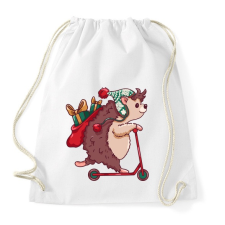 PRINTFASHION Karácsonyi süni - Sportzsák, Tornazsák - Fehér tornazsák
