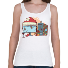 PRINTFASHION Karácsonyi számítógép - Női atléta - Fehér