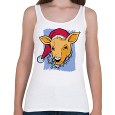 PRINTFASHION Karácsonyi szarvas - Női atléta - Fehér