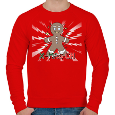 PRINTFASHION KARÁCSONYI SZÉNHIDRÁT - Férfi pulóver - Piros férfi pulóver, kardigán