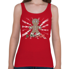 PRINTFASHION KARÁCSONYI SZÉNHIDRÁT - Női atléta - Cseresznyepiros női trikó