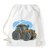 PRINTFASHION Karácsonyi traktor - Sportzsák, Tornazsák - Fehér