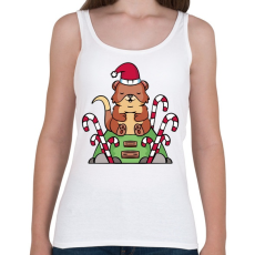 PRINTFASHION Karácsonyi vidra - Női atléta - Fehér