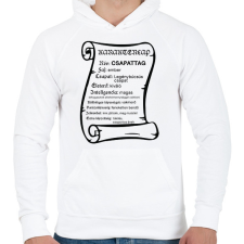 PRINTFASHION Karakterlap csapattag - Férfi kapucnis pulóver - Fehér férfi pulóver, kardigán