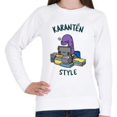 PRINTFASHION KARANTEN - Női pulóver - Fehér
