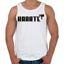 PRINTFASHION KARATE - Férfi atléta - Fehér atléta, trikó