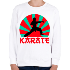 PRINTFASHION KARATE - Gyerek pulóver - Fehér gyerek pulóver, kardigán