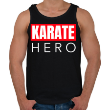 PRINTFASHION KARATE HERO - Férfi atléta - Fekete atléta, trikó