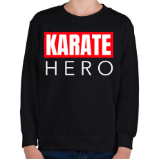 PRINTFASHION KARATE HERO - Gyerek pulóver - Fekete
