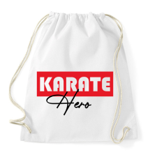 PRINTFASHION Karate hero - Sportzsák, Tornazsák - Fehér tornazsák