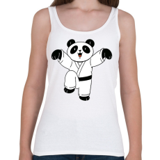 PRINTFASHION Karatés panda - Női atléta - Fehér