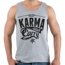 PRINTFASHION Karma - Férfi atléta - Sport szürke atléta, trikó