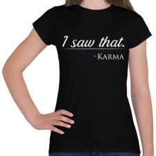 PRINTFASHION Karma - Női póló - Fekete női póló