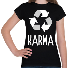 PRINTFASHION karma - Női póló - Fekete