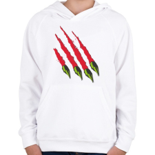 PRINTFASHION Karmok - Gyerek kapucnis pulóver - Fehér gyerek pulóver, kardigán