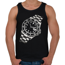 PRINTFASHION Karóra - Férfi atléta - Fekete atléta, trikó