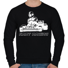 PRINTFASHION Kart racing - Férfi pulóver - Fekete férfi pulóver, kardigán