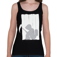 PRINTFASHION Kaszás a wc-n - Női atléta - Fekete atléta, trikó