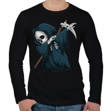 PRINTFASHION Kaszás dabbing - Férfi hosszú ujjú póló - Fekete férfi póló