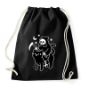PRINTFASHION Kaszás és cica - Sportzsák, Tornazsák - Fekete