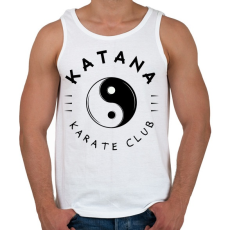 PRINTFASHION Katana karate club - Férfi atléta - Fehér