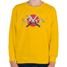 PRINTFASHION Katanas - Gyerek pulóver - Sárga