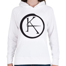 PRINTFASHION katet1 - Női kapucnis pulóver - Fehér