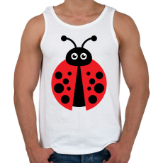 PRINTFASHION Katicabogár  - Férfi atléta - Fehér