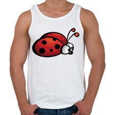 PRINTFASHION katicabogár  - Férfi atléta - Fehér atléta, trikó