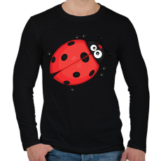 PRINTFASHION katicabogár  - Férfi hosszú ujjú póló - Fekete