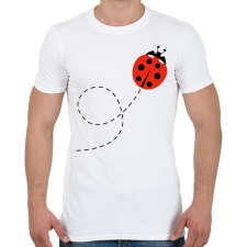 PRINTFASHION Katicabogár  - Férfi póló - Fehér férfi póló