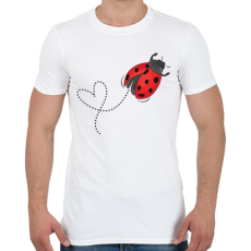 PRINTFASHION katicabogár  - Férfi póló - Fehér