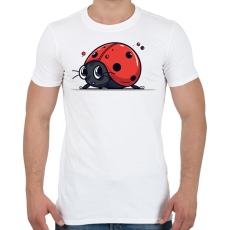 PRINTFASHION Katicabogár  - Férfi póló - Fehér