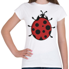 PRINTFASHION katicabogár  - Női póló - Fehér