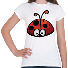 PRINTFASHION katicabogár  - Női póló - Fehér női póló