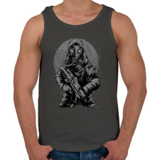 PRINTFASHION Katona - Férfi atléta - Sötétszürke atléta, trikó