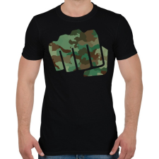 PRINTFASHION Katona öklös - Férfi póló - Fekete férfi póló