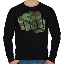 PRINTFASHION Katona öklös - Férfi pulóver - Fekete férfi pulóver, kardigán