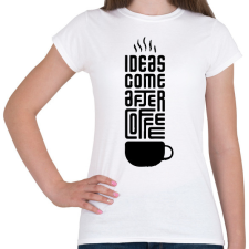 PRINTFASHION Kávé - Női póló - Fehér női póló