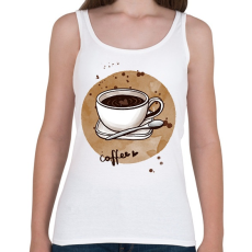 PRINTFASHION Kávé szeretettel - Női atléta - Fehér