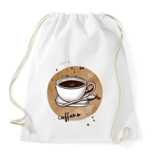 PRINTFASHION Kávé szeretettel - Sportzsák, Tornazsák - Fehér tornazsák