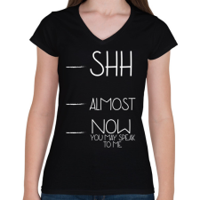 PRINTFASHION Kávé szint - Bögre (fehér) - Női V-nyakú póló - Fekete női póló