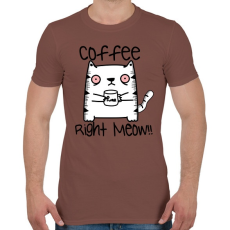 PRINTFASHION Kávét, azonnal! - Férfi póló - Mogyoróbarna