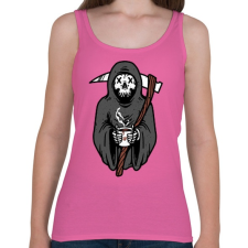 PRINTFASHION Kávézó kaszás - Női atléta - Rózsaszín női trikó