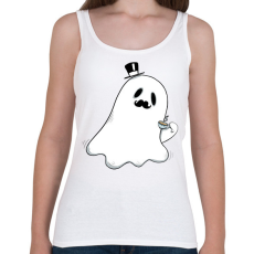 PRINTFASHION Kávézó szellem - Női atléta - Fehér